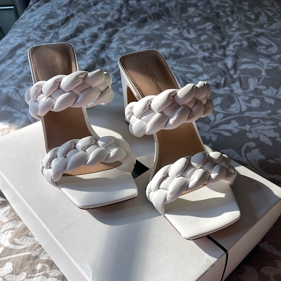BCBGeneration Shoes - BCBG | Finaa Woven Block-Heel Sandals size 7